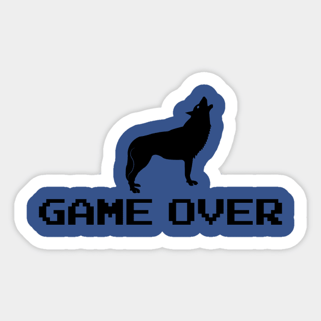 Game Over Shirt Sticker by VVonValentine